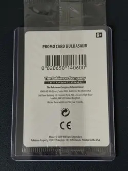 Pokemon TCG Bulbasaur Holo Card Detective Pikachu SM198 Mint Condition SEALED - Image 2