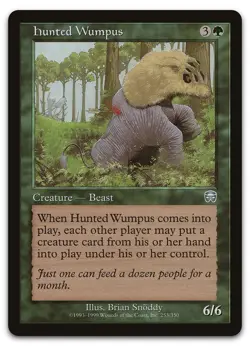 Hunted Wumpus #253 (LP) Mercadian Masques MMQ Magic MTG - Image 1