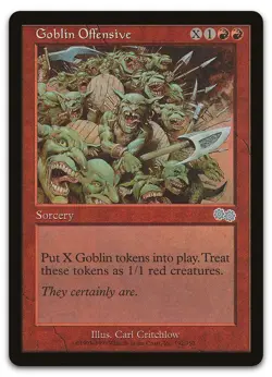 Goblin Offensive #192 (LP) Urza's Saga USG Magic MTG - Image 1