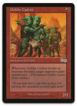 Goblin Cadets #189 (LP) Urza's Saga USG Magic MTG - Image 1