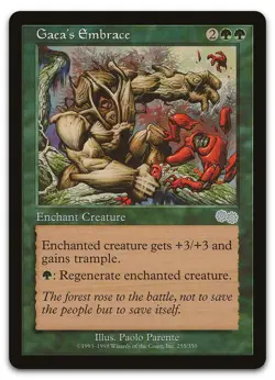 Gaea's Embrace #255 (LP) Urza's Saga USG Magic MTG - Image 1