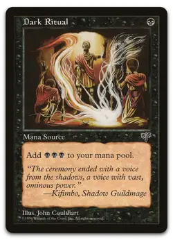 Dark Ritual (LP) Mirage MIR Magic MTG - Image 1