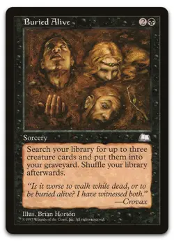 Buried Alive (LP) Weatherlight WTH Magic MTG - Image 1