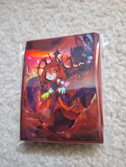 Yugioh Promethean Princess Bestower of Flames Foil Card Sleeves 63mm X 90mm 50ct - Image 2