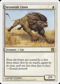 Savannah Lions 1x MtG Ninth Edition 9th SP/NM - Image 1