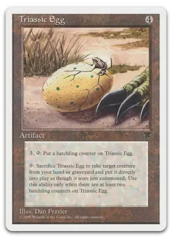 Triassic Egg (LP) Chronicles CHR Magic MTG - Image 1