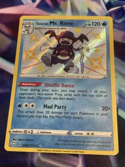 Pokemon TCG Galarian Mr. Rime SV021/SV122 Shiny Vault Holo Shining Fates NM/M - Image 1