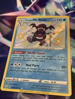 Pokemon TCG Galarian Mr. Rime SV021/SV122 Shiny Vault Holo Shining Fates NM/M - Image 2