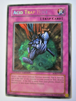 Yugioh! Acid Trap Hole Soi-Ense1 Limited Edition promo Hard Play!! - Image 1