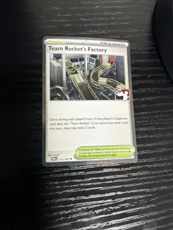 Pokemon Team Rocket's Factory 173/182 Prize Pack Series 8 Cosmo Holo Stamp - NM - Image 1