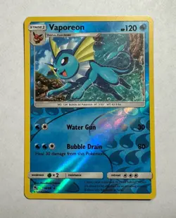 Vaporeon 18/68 Hidden Fates Reverse Holo NM/ M Pokemon TCG - Image 1