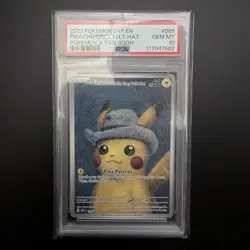 PSA 10 Pikachu With Grey Felt Hat 085 Pokemon X Van Gogh Pokemon - Image 1
