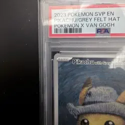 PSA 10 Pikachu With Grey Felt Hat 085 Pokemon X Van Gogh Pokemon - Image 2
