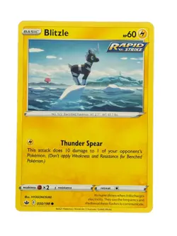 New: 2021 Pokemon TCG Blitzle Chilling Reign 050 Regular Common - Image 1