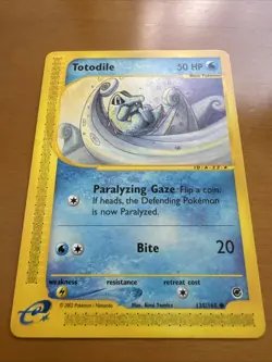 Pokemon TCG Totodile Expedition Common 135/165 LP + - Image 2