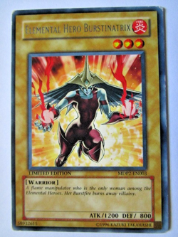 Yugioh! Elemental hero Burstinatrix Mdp2-En003 Rare Limited Ed Hard Play!! - Image 1