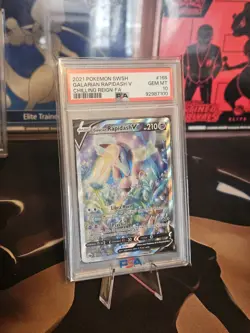 2021 Pokemon SWSH Galarian Rapidash V #168 Chilling Reign PSA 10 - Image 3