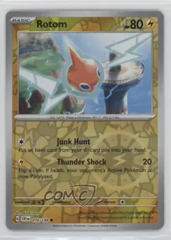 Rotom Reverse Foil Pokemon Scarlet & Violet Base Set SV1 #070 - Image 1