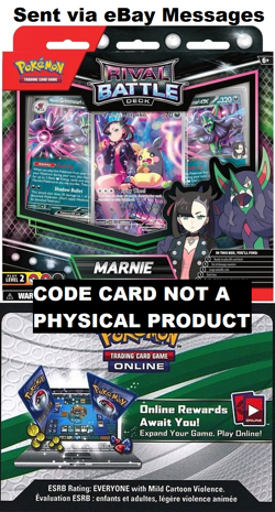 Rival Battle Deck: Marnie's Code - Pokemon TCG Live PTCGL - Sent Via Messages - Image 1