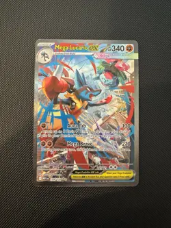 Mega Lucario ex Pokemon Card (Mega Evolution 179/132) Special Illustration Rare - Image 1