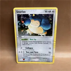 Pokemon Snorlax 15/112 FireRed & LeafGreen Holo Rare 90 HP Card 2004 - Image 1