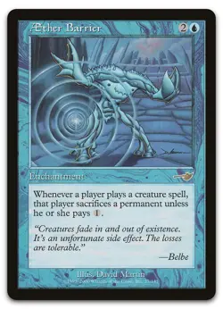 Aether Barrier #27 (LP) Nemesis NMS Magic MTG - Image 1