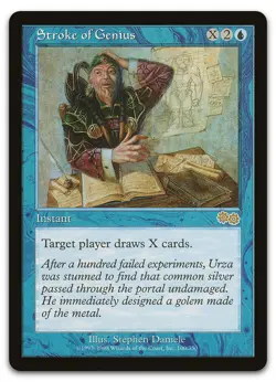 Stroke of Genius #100 (LP) Urza's Saga USG Magic MTG - Image 1