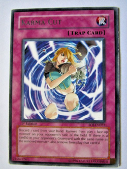 Yugioh! Karma Cut Soi-En053 Rare 1st Ed Moderate Play!! - Image 1