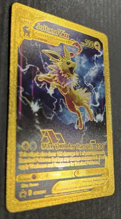 Pokemon Jolteon Vmax SWSH264 Gold Foil Fan Art - Image 3