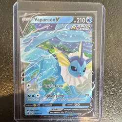 Pokemon Vaporeon V Rapid Strike Promo Holo SWSH150 Sword & Shield - Image 2