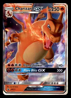 CHARIZARD GX - SM211 HOLO PROMO SUN & MOON PROMO POKEMON TCG NM - Image 1
