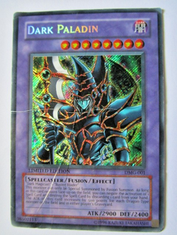 Yugioh! Dark Paladin Dmg-001 Secret Rare Limited Ed Damaged Play!! - Image 1