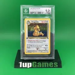 Pokemon TCG Dragonite Fossil 4/62 Holo 1st Edition Holo Rare Beckett 8.5 NM-MINT - Image 1