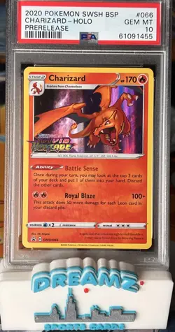 Charizard - (Prerelease) SWSH066 Pokemon Promo Cards Holo PSA 10 - Image 1