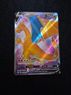 Charizard V SWSH050 Swsh: Sword & Shield Promo Full Art Holo Pokemon TCG Card - Image 1