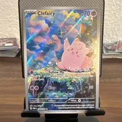 Pokemon Lillie's Clefairy EX Sv09 184/159 Holo Rare 190 HP Basic Card - Image 1