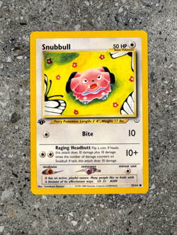 Pokemon TCG Cards 1st Edition Snubbull 55/64 Neo Revelation NM - Image 1