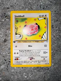 Pokemon TCG Cards 1st Edition Snubbull 55/64 Neo Revelation NM - Image 3
