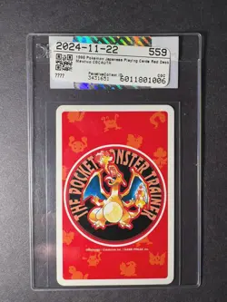 🔥1996 Pokemon Red🔥 Poker Playing Cards Vintage Mewtwo Ace of Spades #150 Nice! - Image 3