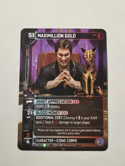 Neuroscape Maximillion Gold QR Card 088/255 Iconic Corpo English - Image 1
