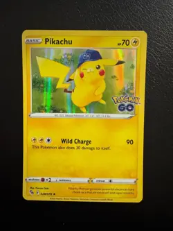Pikachu 028/078 Pokemon Go Holo Pokemon Card - NM - Image 1