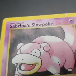 Sabrina's Slowpoke 95/132 - Gym Heroes - VINTAGE WOTC POKEMON CARD - MP/HP - Image 2