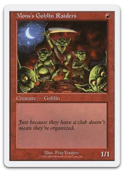 Mons's Goblin Raiders (NM) Starter 2000 S00 Magic MTG - Image 1
