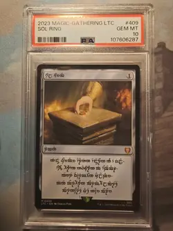 MTG Lord Of The Rings 409 Dwarven Sol Ring Graded PSA 10 - Image 1