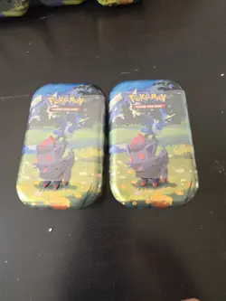 Pokemon TCG Mini Tin Lot x8 Assorted Sealed Pikachu Riolu Zorua - Image 4