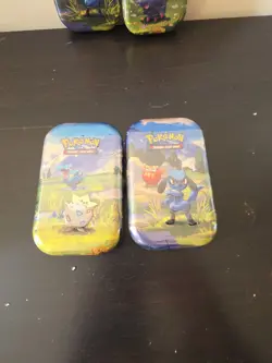 Pokemon TCG Mini Tin Lot x8 Assorted Sealed Pikachu Riolu Zorua - Image 5