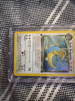 CGC 3.5 Dark Dragonite 2000 Team Rocket 1st Edition 5/82 Holo Pokemon Card - Image 4