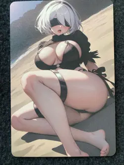 Matchmaker Spicy Waifu NSFW A5 Size Card Board 2B Nier:Automata Beach - Image 1