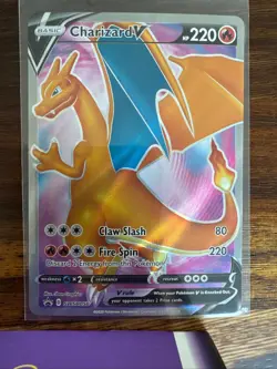 Charizard V SWSH050 Holo Promo Sword & Shield Promo Pokemon Holo Near Mint - Image 1