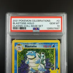 PSA 10 Blastoise 2/102 Pokemon Celebrations Classic Collection Holo Graded Card - Image 2